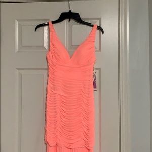Coral long gown